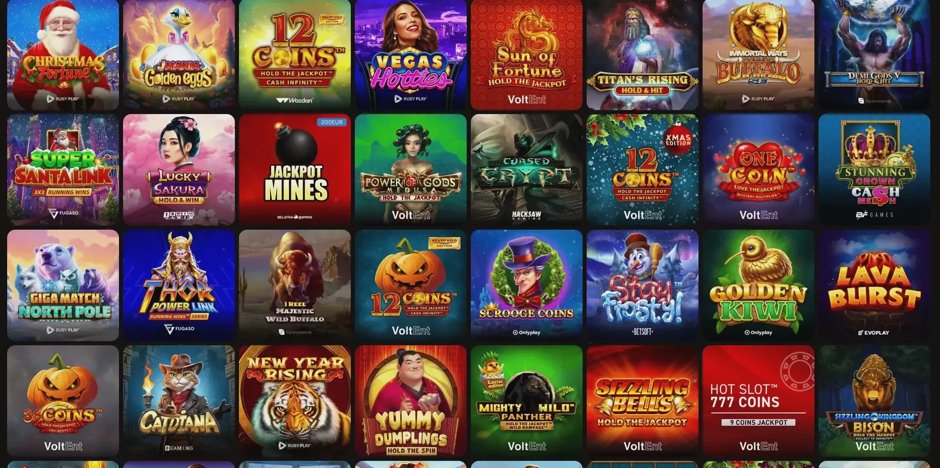 Fair Spin — игровой интерфейс казино